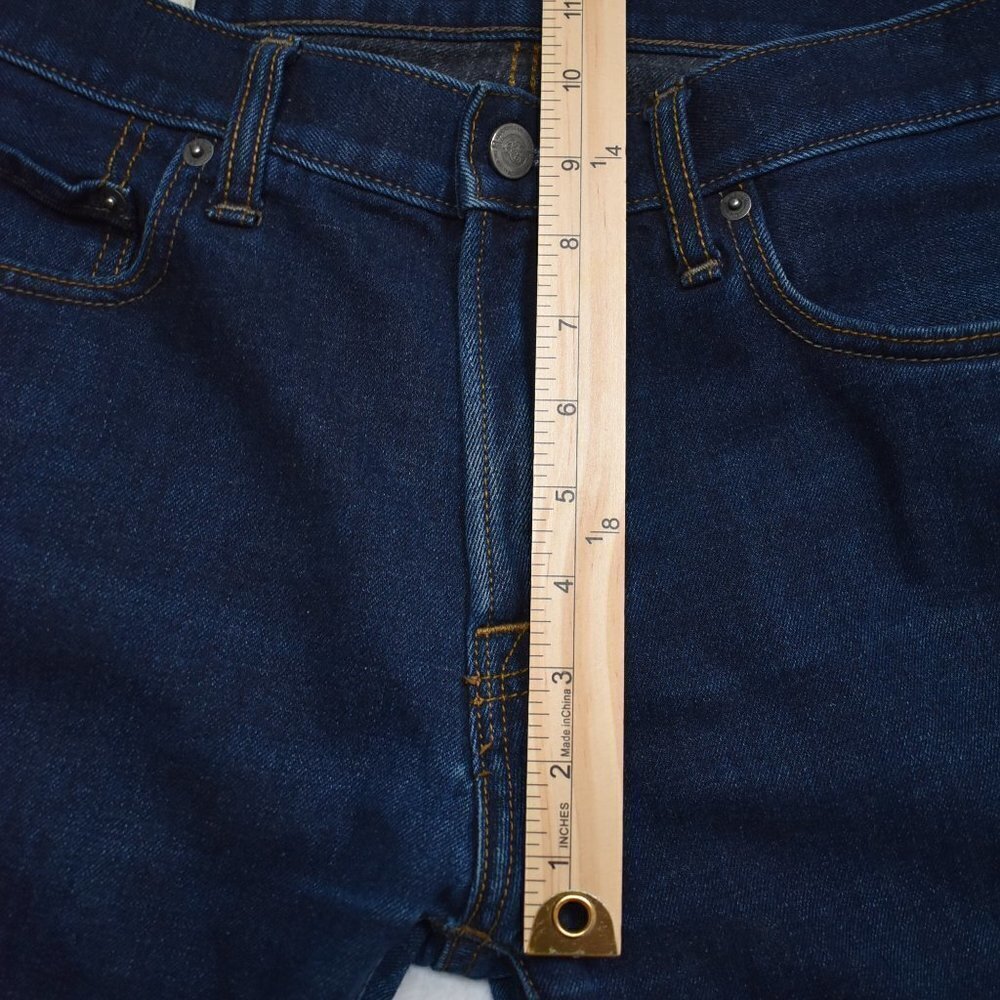 Abercrombie & Fitch Mens Jeans Sz 31 X 32 Skinny Mid Rise Dark Wash 5 Pocket - Picture 14 of 16
